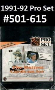 1991-92 Pro Set English You Pick From List #501-615