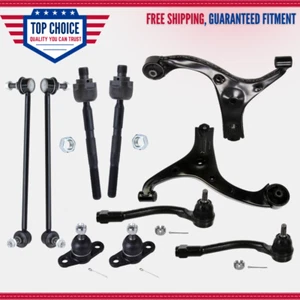 10pc Front Lower Control Arm + Tierods Sway Bars for 2006-2010 2011 Kia Rio Rio5 - Picture 1 of 4
