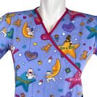 Castel It's A Boy It's A Girl Weights Hearts Stars Crescent Moon Small Scrub Top