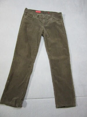AG Adriano Goldschmied Pants Womens 31x28 Olive Green Corduroy The Willow Low  - Image 1 of 4
