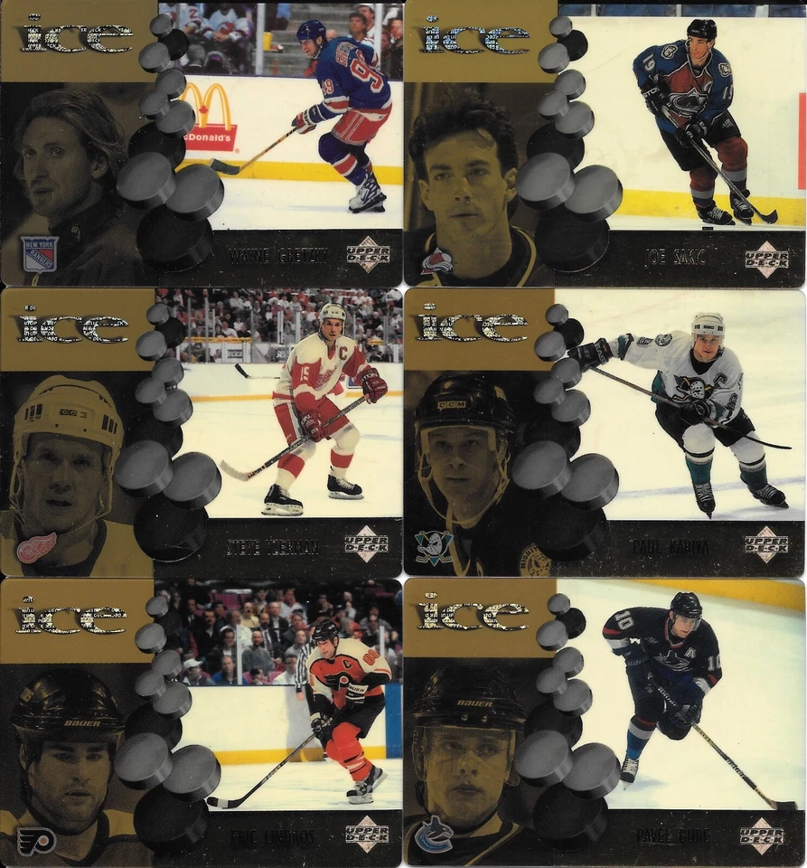 U PICK EM LOT 1998-99 98-99 Upper Deck Ice McDonalds Base Inserts set cards - Image 1 of 1