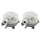 2X Air Differential Pressure Switch 50-500Pa Adjustable Micro- Pressure Air9154