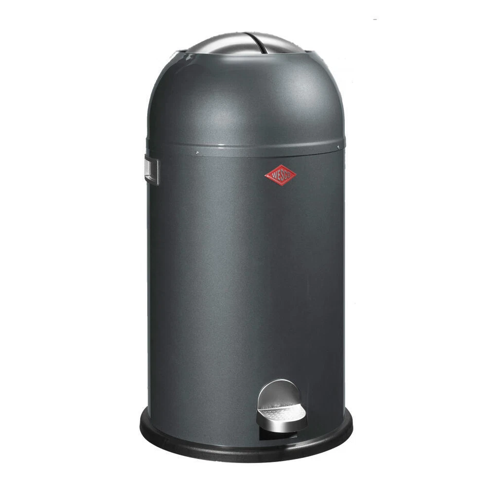 Wesco Mülleimer Kickmaster Abfallsammler Tretabfallsammler Graphit 33 Liter - Bild 1 von 1