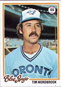 1978 Topps Tim Nordbrook #369 Toronto BLUE JAYS - MLB Baseball - FREE Shipping - Picture 1 of 2