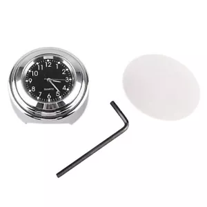Motorcycle Handlebar Clock Universal Fits 7/8"~1" Handlebar Waterproof Chrome - Picture 1 of 5