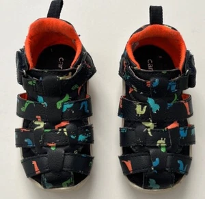 Carter’s Fisherman Sandals Baby Boy Toddler Size 3.5 Dinosaur - Picture 1 of 11