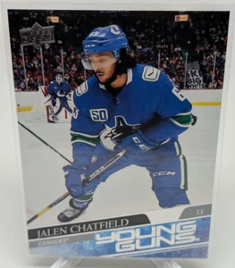 2020-21 Upper Deck Series 2 Young Guns #452 Jalen Chatfield RC Vancouver Canucks - Picture 1 of 2