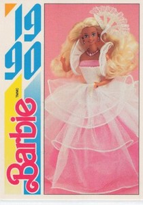 1991 Action/Panini Another First For Barbie 1990 #180 Dance Magic Barbie 