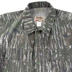 Chaqueta Cabelas de Colección Pequeña Para Hombre Árbol Real Camuflada Caza Militar Hecha en EE. UU. - Imagen 1 de 15