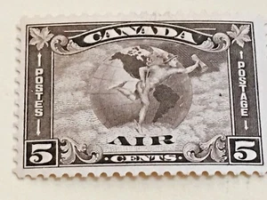 SELLO EMITIDO CANADÁ #C2 5 centavos correo aéreo de 1930 - Imagen 1 de 2