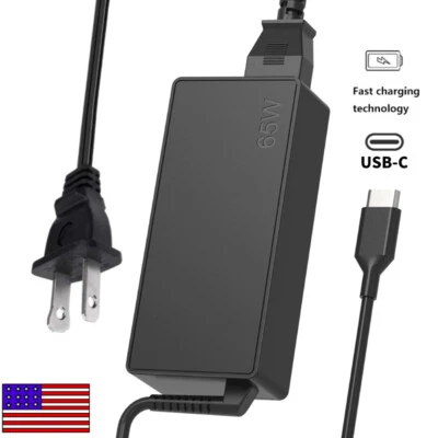 USB C Type C 65W 45W Laptop Charger for Lenovo Dell Asus MacBook Pro Universal - Image 1 of 4