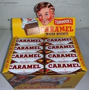 Tunnock Milk Chocolate Coated Caramel Wafer Biscuits 30 g (Pack of 48)