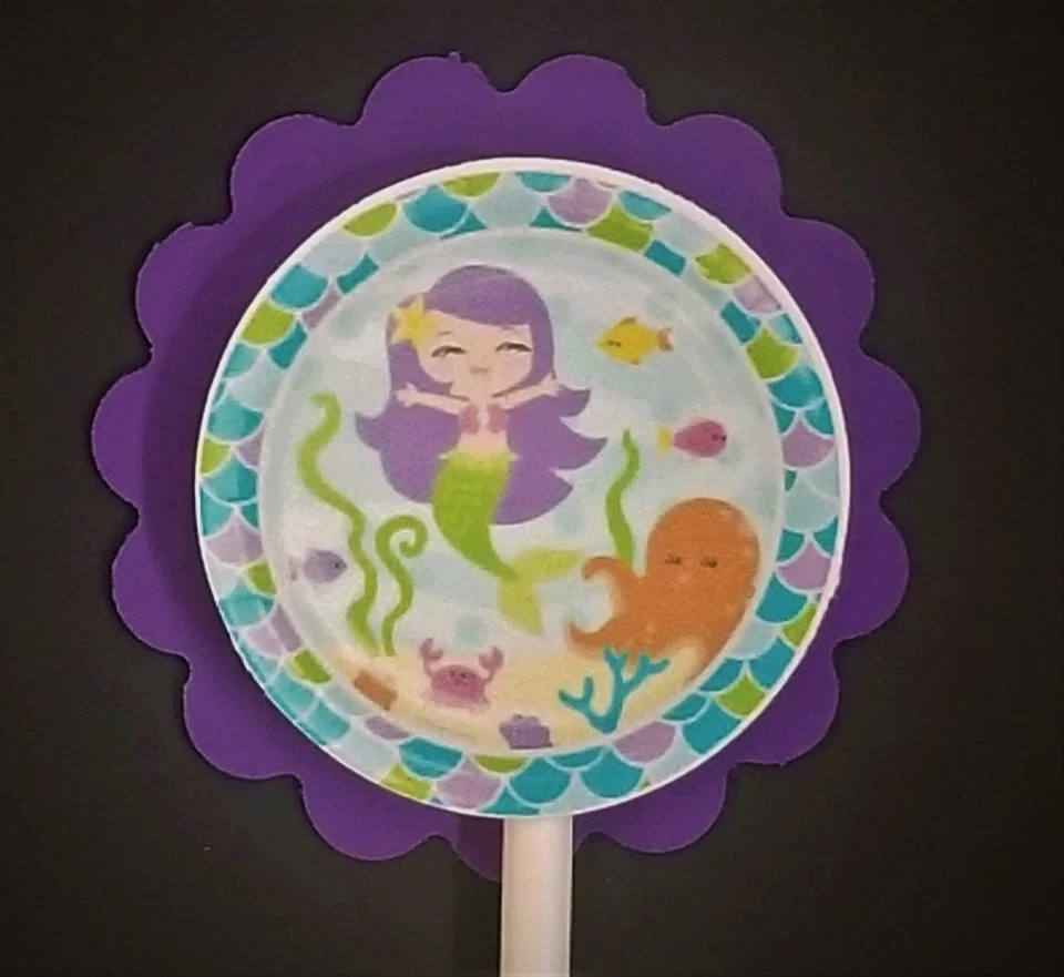 Juego de 24 adornos para cupcakes con tema de sirena Foto 1 de 1