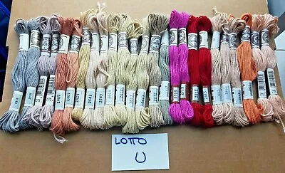 U) Lotto Stock Filato Dmc 4 Coton Retors Mat Tapisserie 25 Matassine 10m Colori • 19.90€