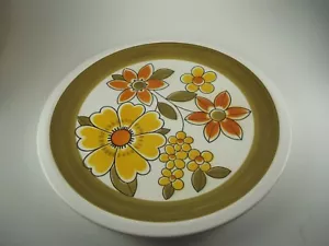 Vintage Serving Dish Mikasa Cera-Stone Awake D1451 Platter Chop Dish Retro 12 in - Picture 1 of 7