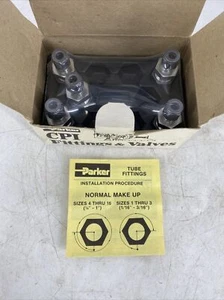 BOX OF 5 Parker CPI Series #8-4 HBZ-SS Compression Tube Fitting 1/2" x 1/4" NOS - Picture 1 of 7