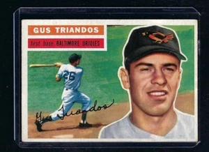 1956 Topps Baseball #80 Gus Triandos, Baltimore Orioles, White Back, EX! - Picture 1 of 2