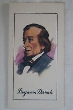 Figures Historiques Series Vintage 1961 Scarce Domino Card Benjamin Disraeli