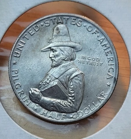 1920 (BU) Pilgrim Tercentenary  Commemorative Half Dollar 50C Cover