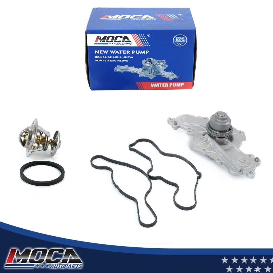 Water Pump Thermostat for Fusion Flex Edge Taurus Lincoln MKS MKT MKZ Mazda 3.5L - Image 1 of 4
