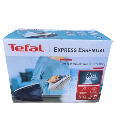 Tefal SV6116G0 Steam Generator Station Iron Express Essential 2200W White & Blue - Image 1 of 4