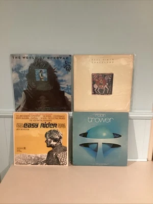 4 Classic Rock LPs  Easy Rider Donovan Paul Simon Robin Trower - Image 1 of 4