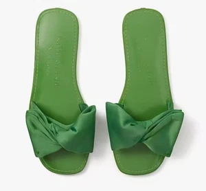 Sandalia Kate Spade Bikini Lazo Slide Verde Primavera Talla 9.5 Nueva Sin Etiquetas $128 - Imagen 1 de 12
