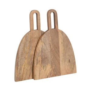 Staven Transitional Two-Piece Serving Boards Set, 14 x 10, Set of 2, Natural ... - Picture 1 of 9
