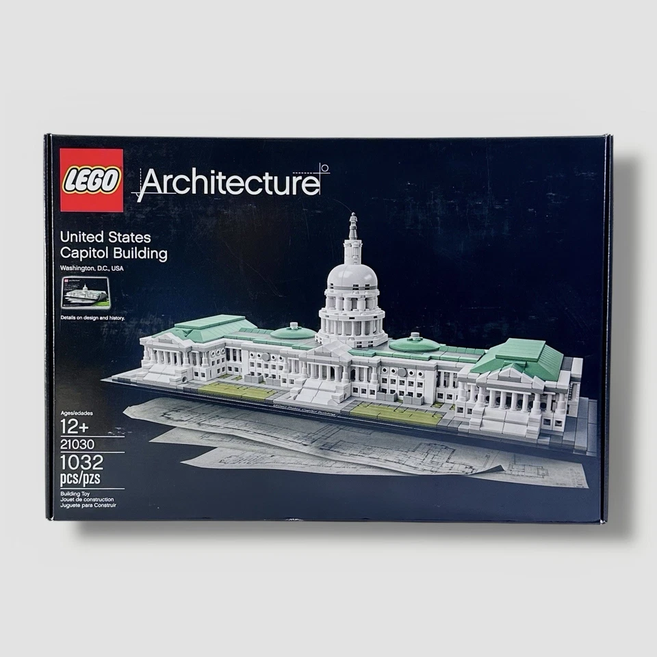 🏛 LEGO Architecture 21030 United States Capitol Building SHELF WEAR New Sealed - Image 1 of 4