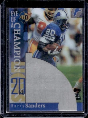 1997 Upper Deck UD3 Barry Sanders Eye of Champion #31 Lions - Image 1 of 2