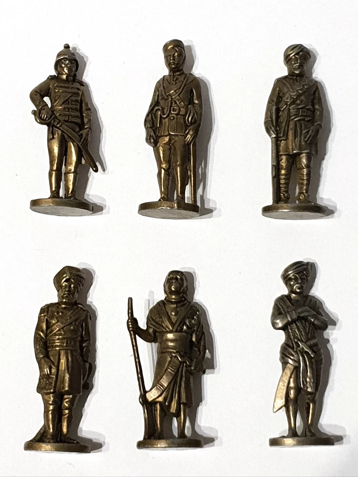 ü ei metallfiguren Ferrero Kinder Serie completa 6 British Indian 40mm ottone - Bild 1 von 1