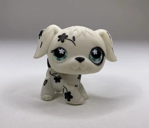 Littlest Pet Shop #469 LPS Auténtico Blanco Negro Dálmata Cachorro Perro Manchado - Imagen 1 de 6