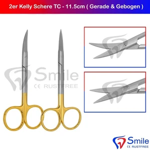 2 tijeras Kelly tijeras de encías tijeras de preparación tijeras de hilo iris costura tejido - Imagen 1 de 10