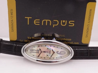 CORUM OVAL BI-TIME MOP DIAL DUAL CROWN 137.220.20 ACCIAIO ANNI 2000 OROLOGIO Foto 1 de 4