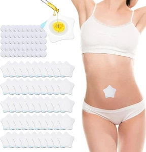 Viiotu 50Pcs Castor Oil Patches + 50 Cotton Cores, Breathable Non-Woven for W... - Picture 1 of 12