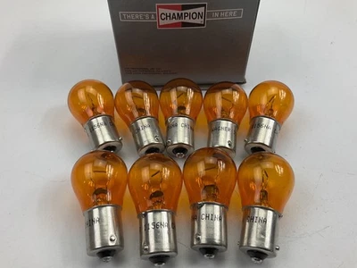 (9) Bombilla ámbar Champion 1156NA señal de giro lámpara de estacionamiento bombillas Foto 1 de 3