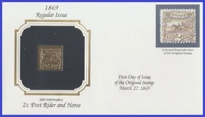 USA2 # 113 U/A GOLDEN REPLICA non FDC Post Horse and Rider - Picture 1 of 1