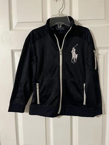 polo ralph lauren Blue track jacket Size 8 Kids - Picture 1 of 7