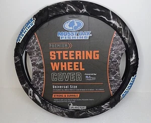 MOSSY OAK FISHING CAMO STEERING WHEEL COVER Diamond Plate Universal NWT F150 - Picture 1 of 3