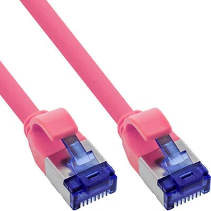 InLine® Patchkabel Slim, Cat.6A, S/FTP, TPE (LSZH) flexibel, PoE, magenta, 5m - Bild 1 von 1