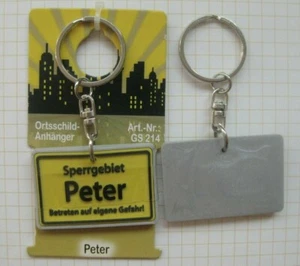 SPERRBEZIERK PETER .................... Keychain / Schlüsselanhänger (Ka9) - Picture 1 of 1