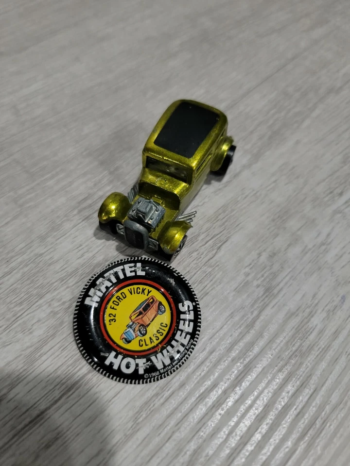 Hot Wheels Vintage Redline 1968 Classic '32 Ford Vicky Lime Original Não Restaurado - Imagem 1 de 4