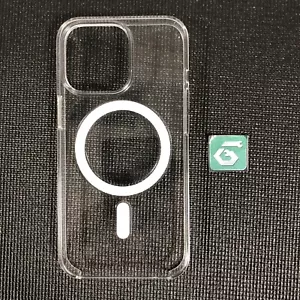 Apple Case with MagSafe for iPhone 15 Pro Genuine OEM - Clear USED Free Shipping - Picture 1 of 4