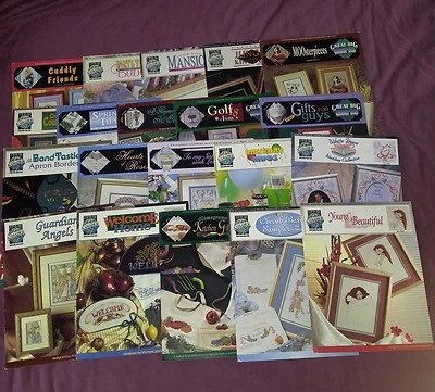 Lot of 20 True Colors / Great Big Graphics Cross Stitch Patterns Pamphlets   - Image 1 of 4