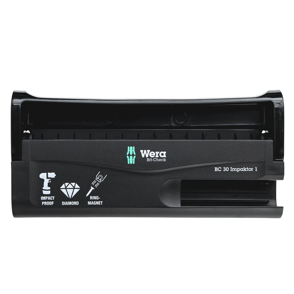 WERA Bit-Check IMP leer, Leerbox für 29 Bits + Halter, Aufbewahrung Box klappbar