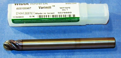 Nueva bola de carburo Widia-Hanita Varimill 3/8 X 1/2 LOC largo alcance 4" OAL Foto 1 de 4