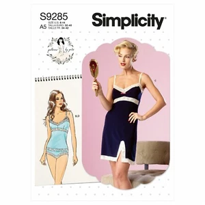 SIMPLICITY 9285 CAMISOLE SLIP PANTIES Misses Sewing Pattern Sizes 6-14 & 14-22 - Picture 1 of 7