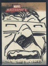 Mole Man Sketch Card 1/1 By Rich Woodall From 2008 Marvel Masterpieces Rare