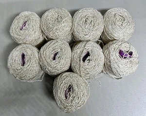 9-Fantacia Textured Yarn Italy 50g Cinese Viscose Cotton -White- Made In Italy - Picture 1 of 4