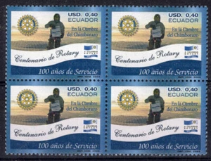 ECUADOR, ROTARY, BLOCK OF 4, 2005, MNH, VF - Picture 1 of 1